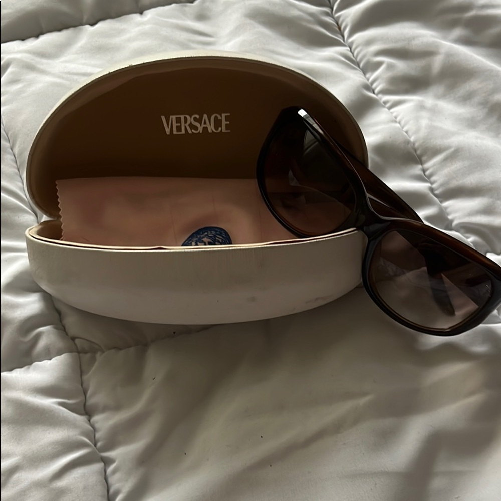 Versace Brown Fashion Sunglasses with Gradient Lenses